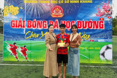 GIẢI BÓNG ĐÁ HỌC SINH THCS NINH KHANG CHÀO XUÂN BÍNH NGỌ