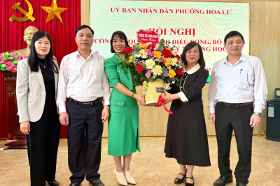 TRƯỜNG THCS NINH KHANG THÔNG BÁO THAY ĐỔI CÔNG TÁC QUẢN LÝ